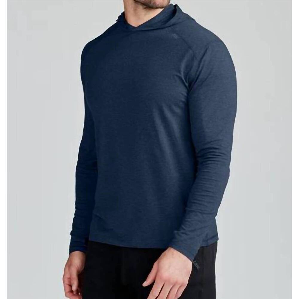 NEW TASC carrollton lightweight hoodie in classic navy heather